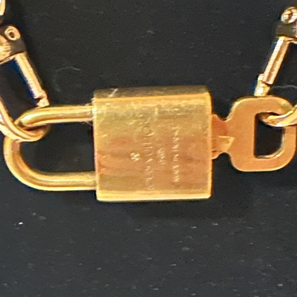 Louis Vuitton Lock and Key with Gold Chain Necklace #304 - Picture 4 of 5